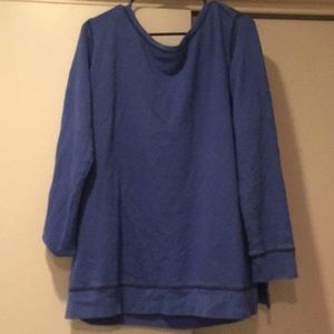 Big Comfy Plain Blue Sweater